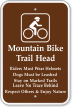 Mountain Bike Trail Head Campground Sign