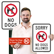 No Dogs Allowed Signs