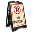 No Parking A Frame Portable Sidewalk Sign Kit