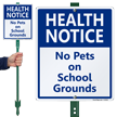 No Pets On School Grounds Sign & Kit