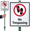 No Trespassing Do Not Enter Lawnboss Sign Kit