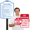 No Trespassing This Beach Is Private Property Sign