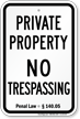 New York No Trespassing Sign