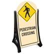 Pedestrian Crossing Portable A Frame Sidewalk Sign Kit