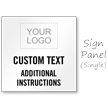 Personalized Parking Instructions Sign Insert with Logo
