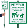 Keep This Area Clean with Graphic Sign