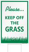 Please Keep Off The Grass