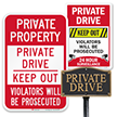 Private Drive Keep Out Violators Prosecuted Sign