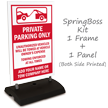 Private Parking Only BigBoss Portable Custom Sidewalk Sign