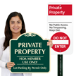 Private Property Keep Out Permit Parking Sign