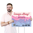 Scoops Ahoy Add Your Text QR And Number Sign