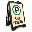 Self Parking Portable Sidewalk Sign