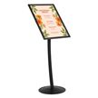 Simplistic Curved Floor Standing Menu Board