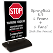Stop Add Headline BigBoss Portable Custom Sidewalk Sign