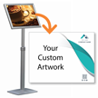 Custom Insert Heavy Duty Adjustable Height Menu Board Kit