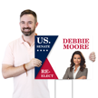 US Senate Re Elect Add Name Image Custom Vote Yard Sign