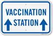 Vaccination Station with Up Arrow