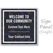 Welcome To Community BigBoss Portable Custom Sidewalk Sign