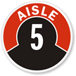 Aisle ID 5 Label