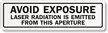 Avoid Exposure, Laser Radiation Emitted From Aperture Label