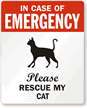 In Case Of Emergency, Please My Cat Label