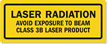 Avoid Exposure To Beam Class 3B Laser Label