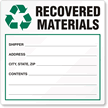 Recovered Materials