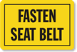 Dashboard Safety Decals   Fasten Seat Belt