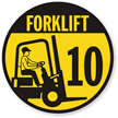 Forklift  10 (with Graphic) Label