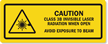 Invisible Laser Radiation Avoid Exposure To Beam Label
