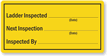 Ladder Inspection Label