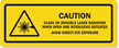 Invisible Class 3R Laser Radiation Label