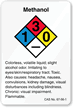 Methanol NFPA Chemical Label