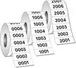 Consecutive Numbered on Roll Label