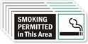 Smoking Permitted In  Area Label