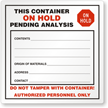 Semi Custom Pending Analysis Label