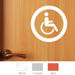 Accessible Symbol Glass Door Label