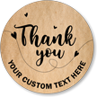 Add Your Text Custom Thank You Sticker