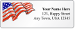 Custom Address Label With American Flag Symbol