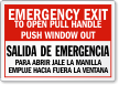 Bilingual Emergency Exit Label
