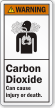 Carbon Dioxide Can Cause Injury Or Death Label