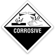 Corrosive Vinyl DOT HazMat Label