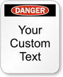 Custom Danger Padlock Label