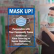 Custom Mask Up Instruction Decal