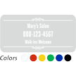 Customizable Name and Number, Designer Single Sided Label