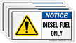 Diesel Fuel Only Label