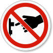 ISO Don't Turn On Switch Prohibition Symbol Label