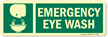 Emergency Eye wash (With Graphic/Glow) Label
