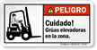 Cuidado, Gruas Elevadoras En La Zona Spanish Label