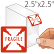 Fragile Shipping Labels in Dispenser Box